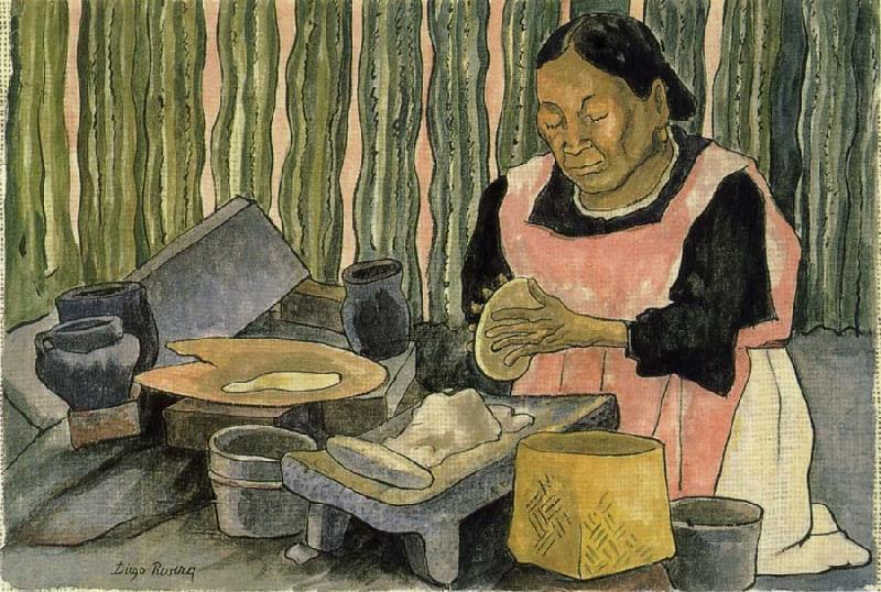 Portrait of Lucy, Diego Rivera